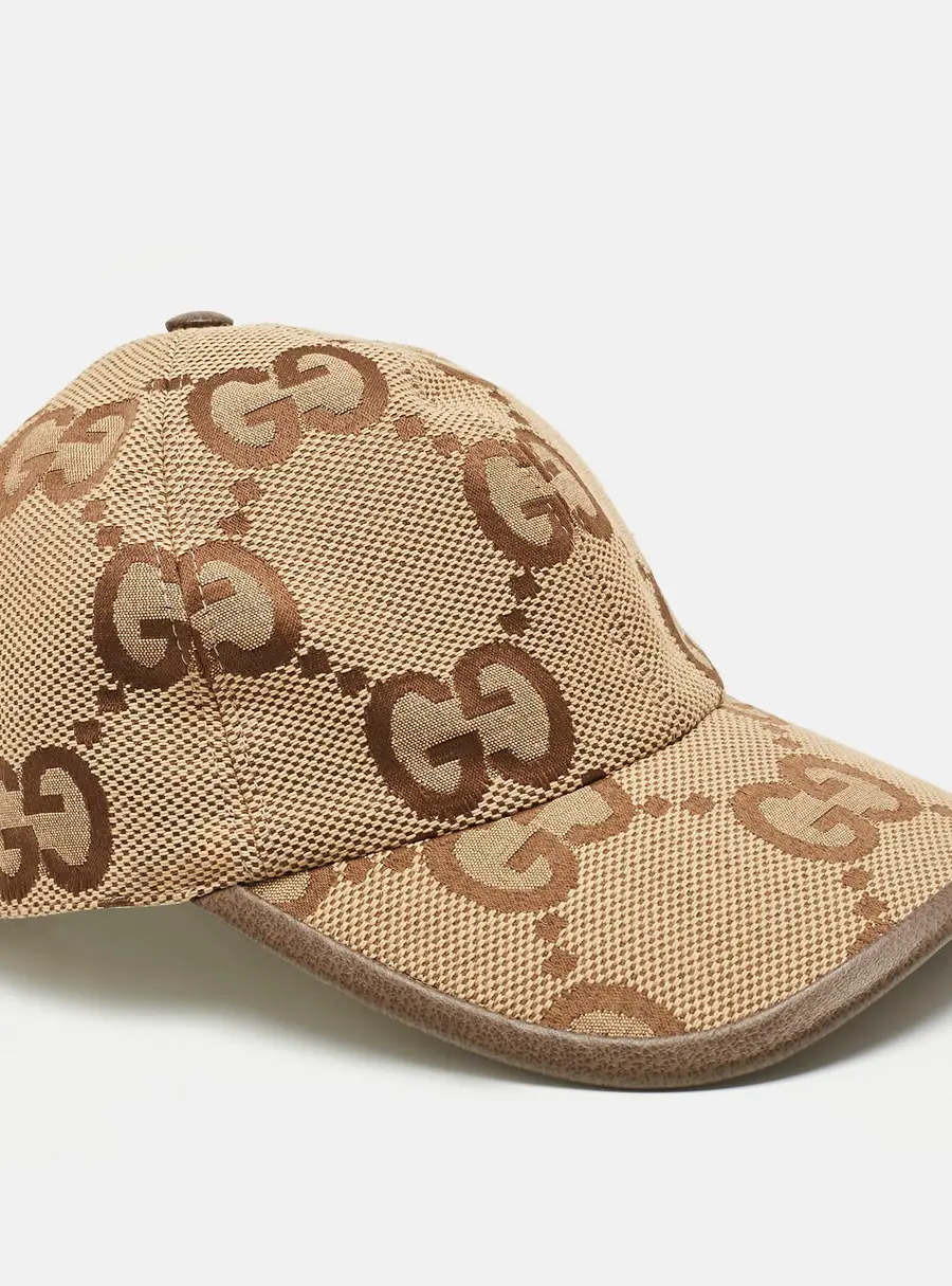 Gucci Beige Maxi GG Canvas Baseball Cap S