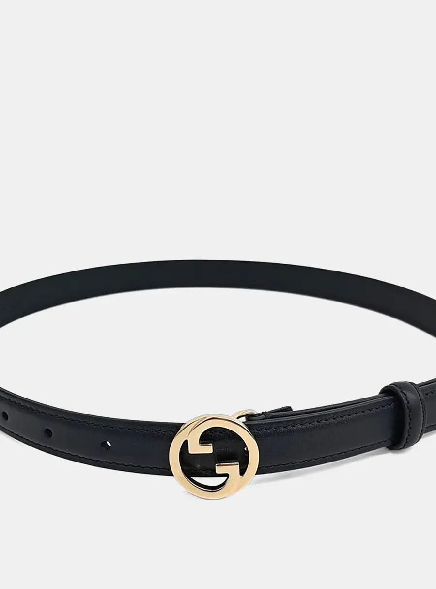 Gucci Leather Blondie Thin Belt