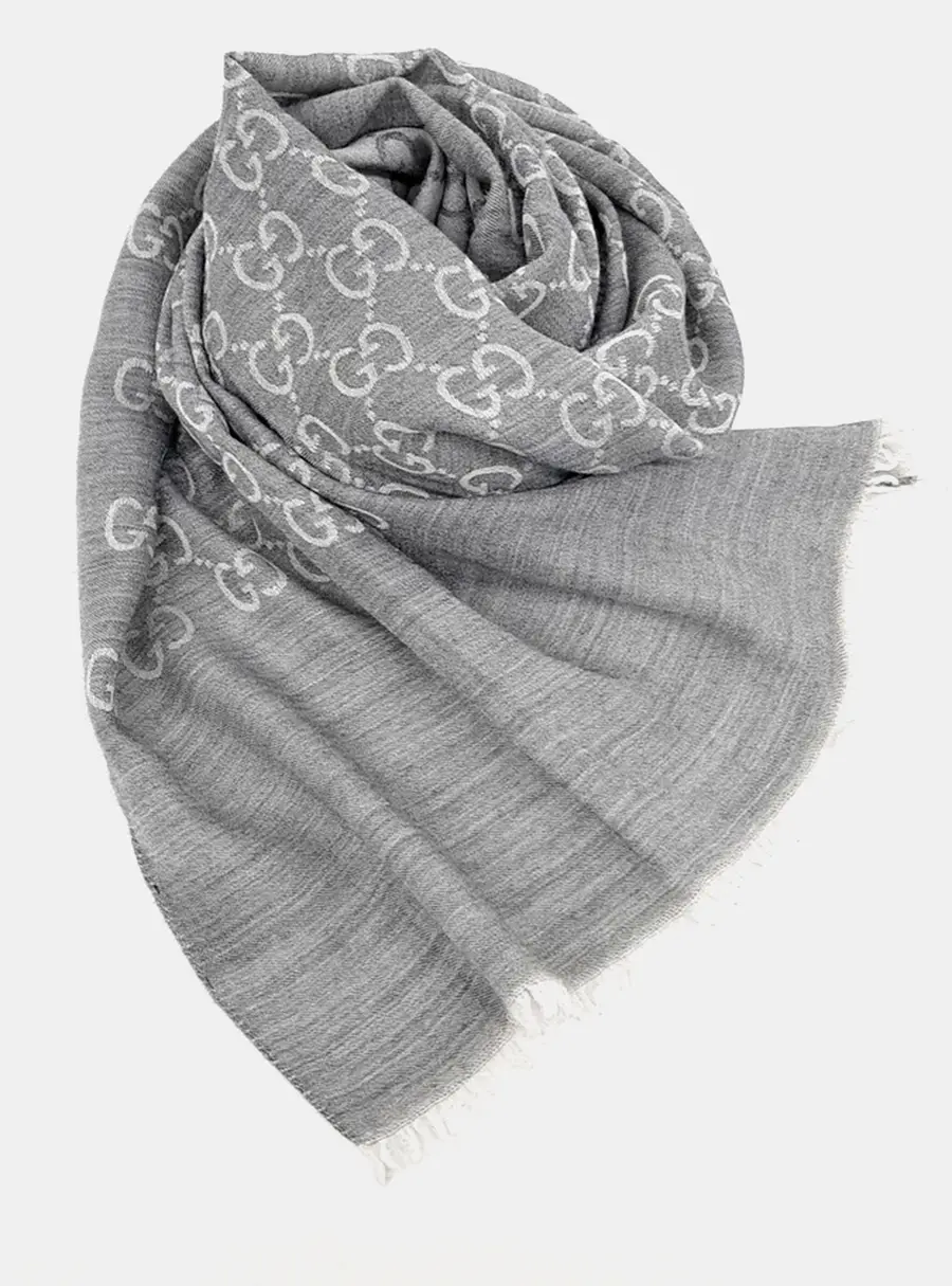 Gucci Grey Wool  muffler