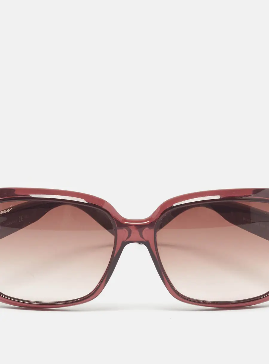 Gucci Burgundy Gradient GG3207/S Rectangle Sunglasses