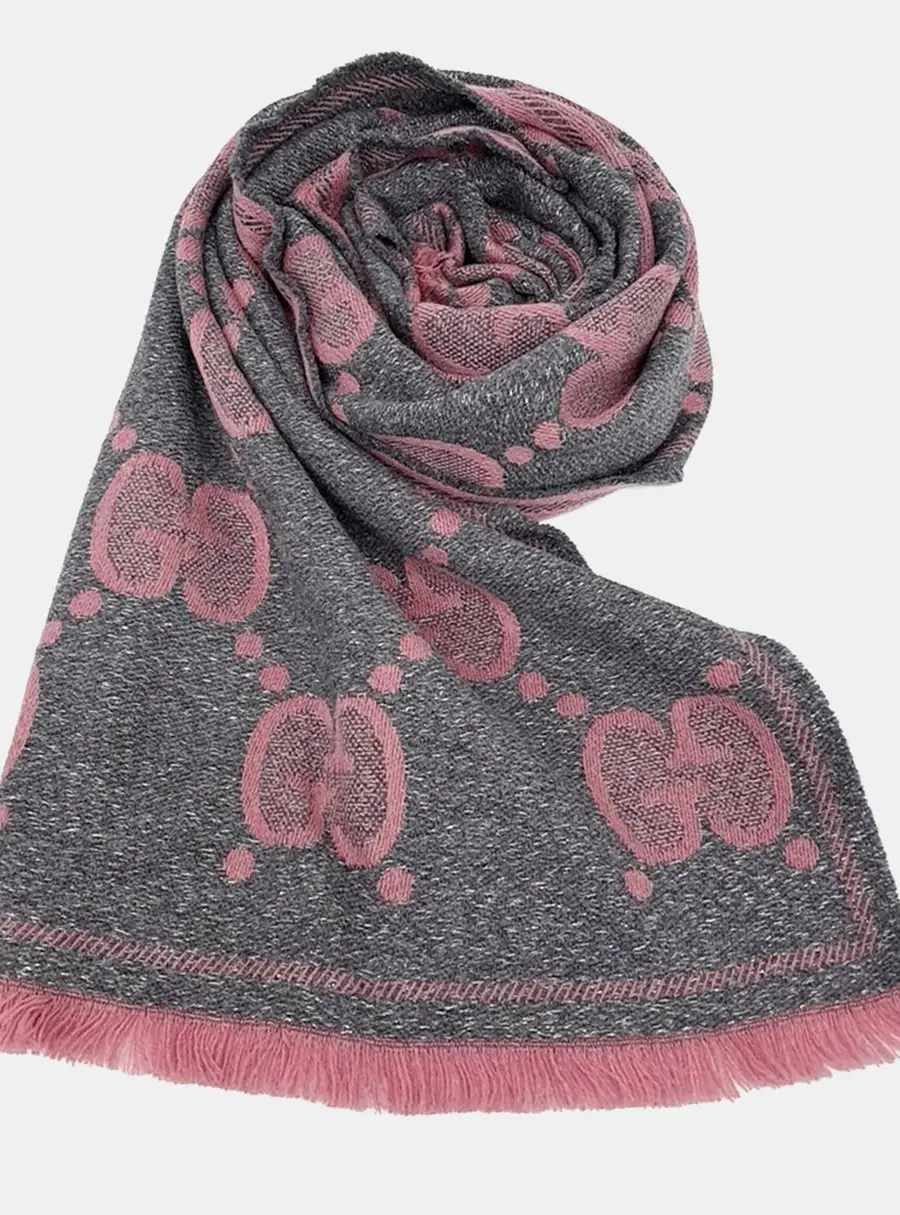 Gucci GG Wool Jacquard Scarf