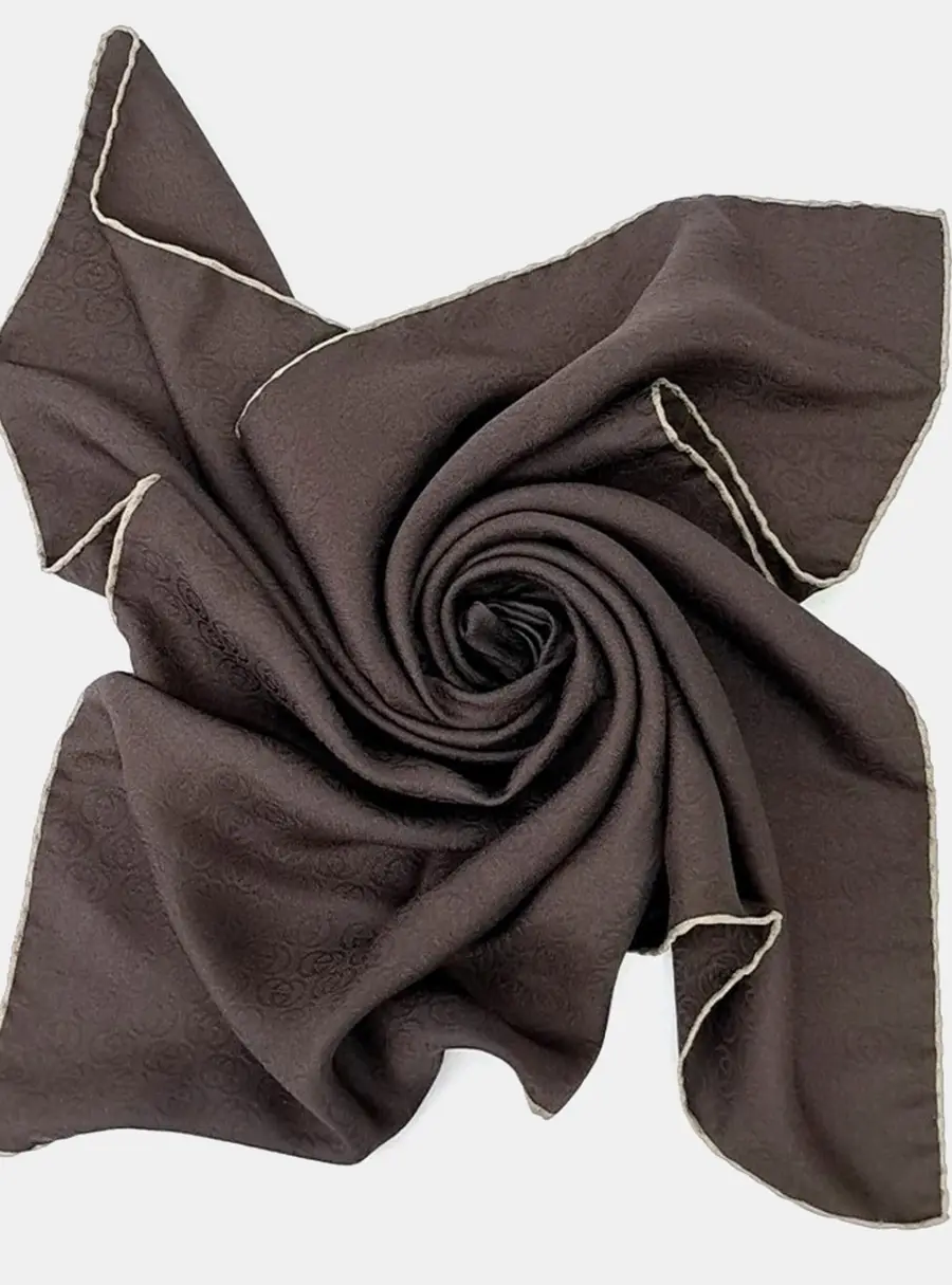 Gucci Brown silk scarf