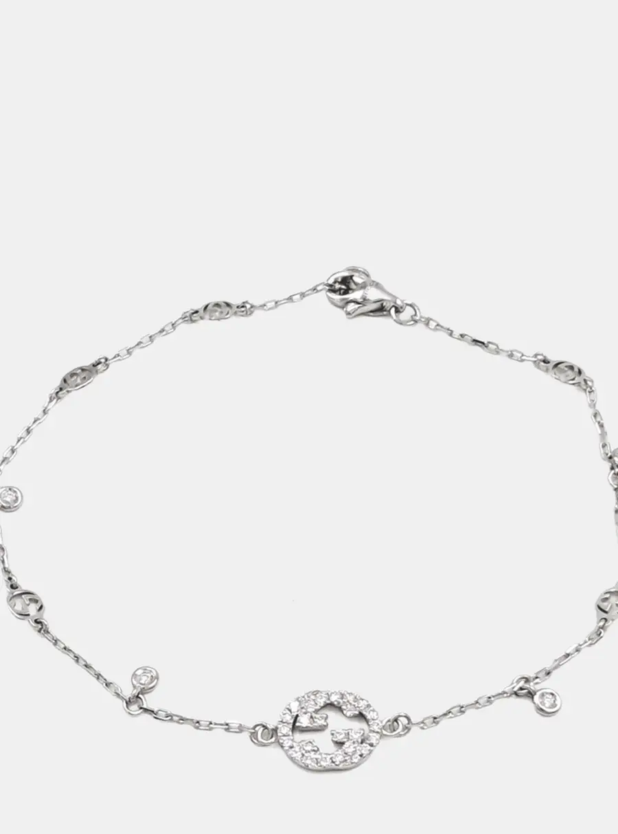 Gucci Diamond Interlocking Bracelet