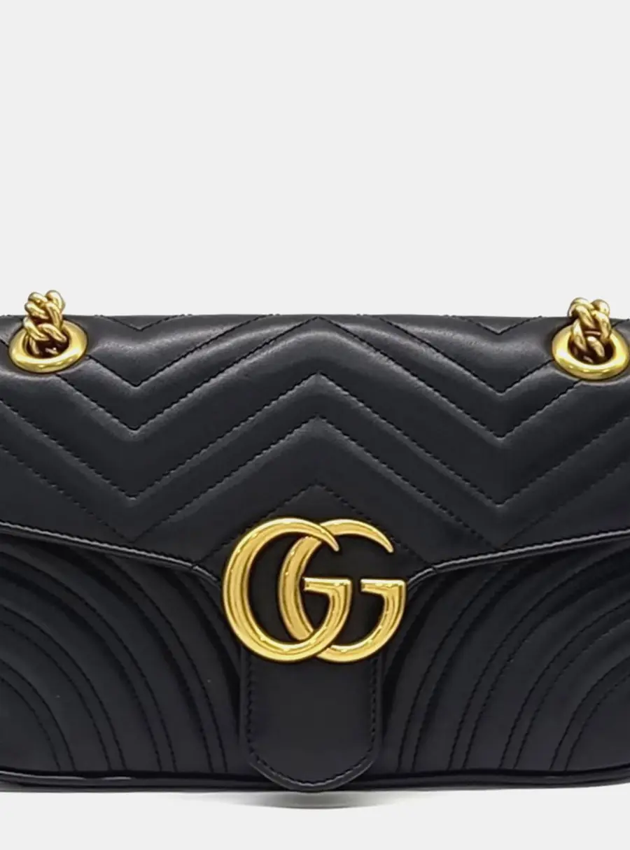 Gucci Multicolor Leather Marmont Matrasse Shoulder Bag (443497)