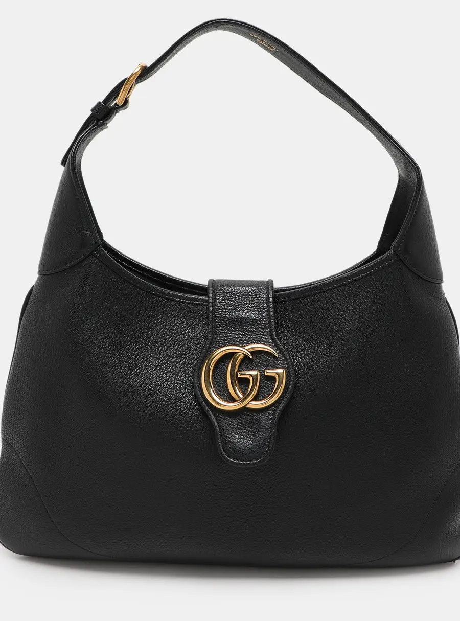 Gucci aphrodite Black Leather Hobos