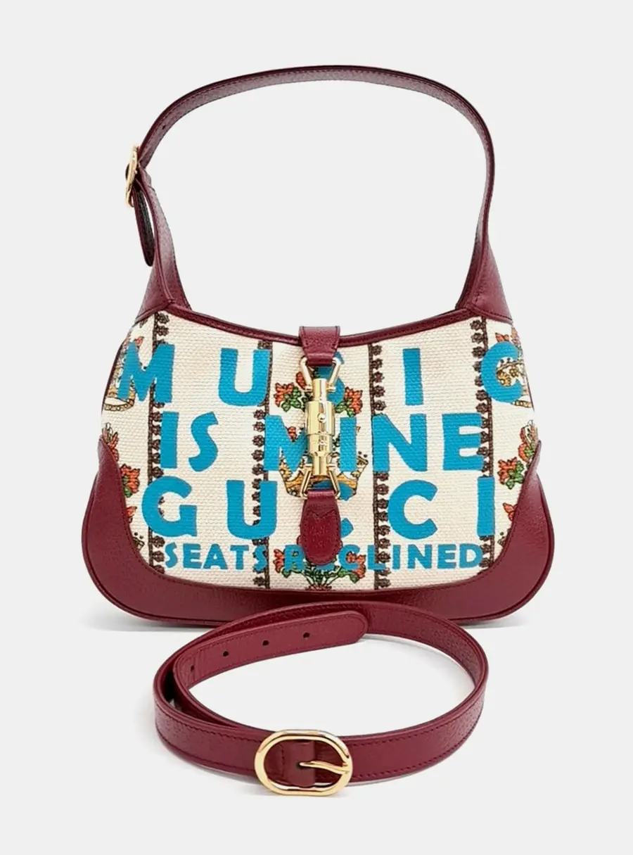 Gucci Multicolor Leather Jackie 1961 Small Hobo Bag