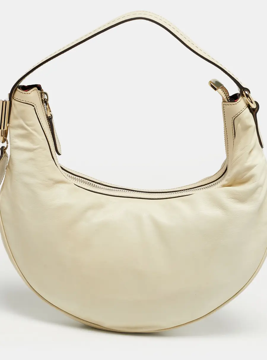 Gucci Off White Leather Small Duchessa Hobo