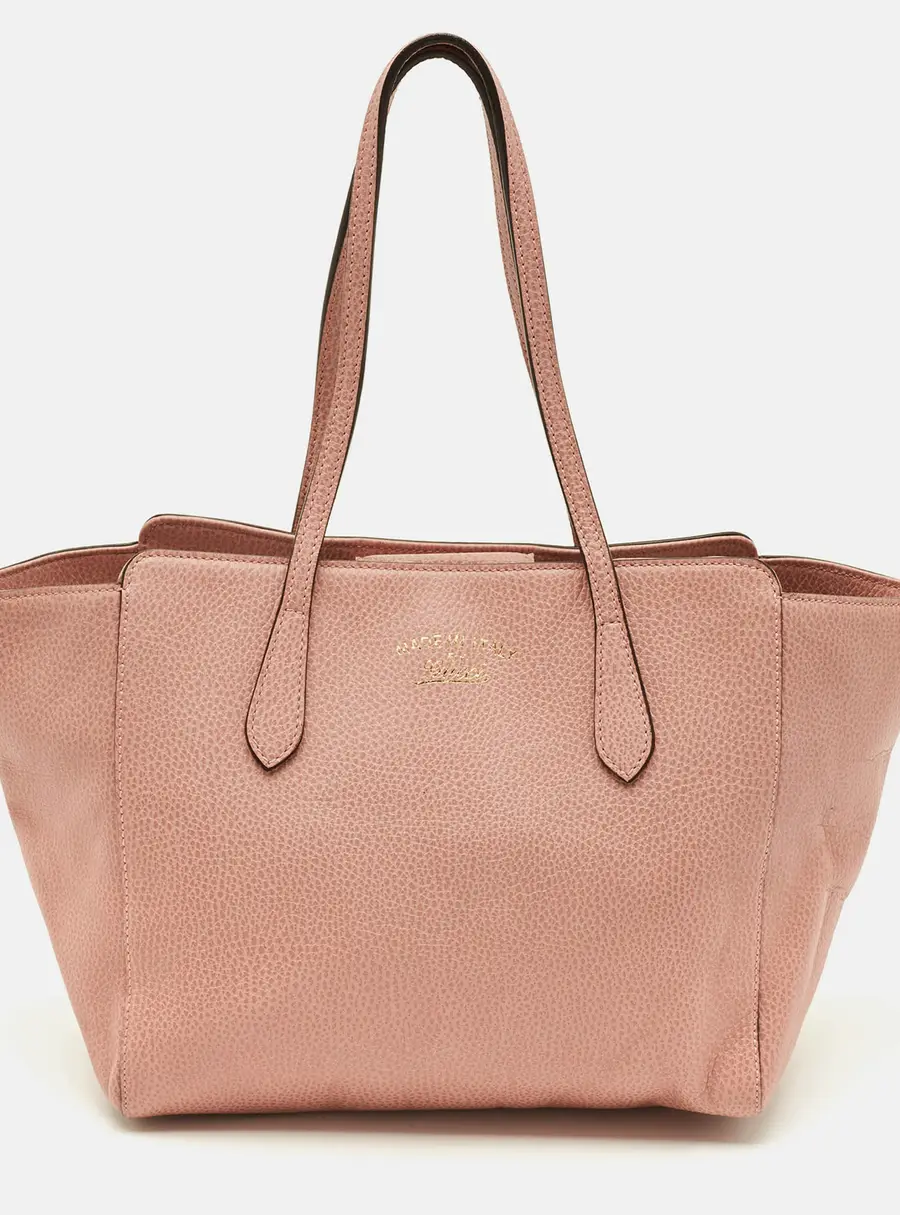 Gucci Swing Small Pink Leather Tote