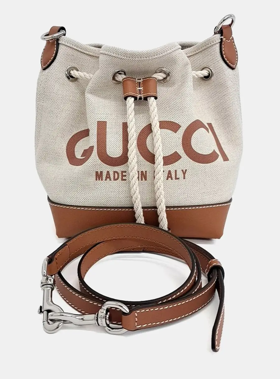 Gucci Multicolor Canvas and Leather Print Mini Shoulder Bag