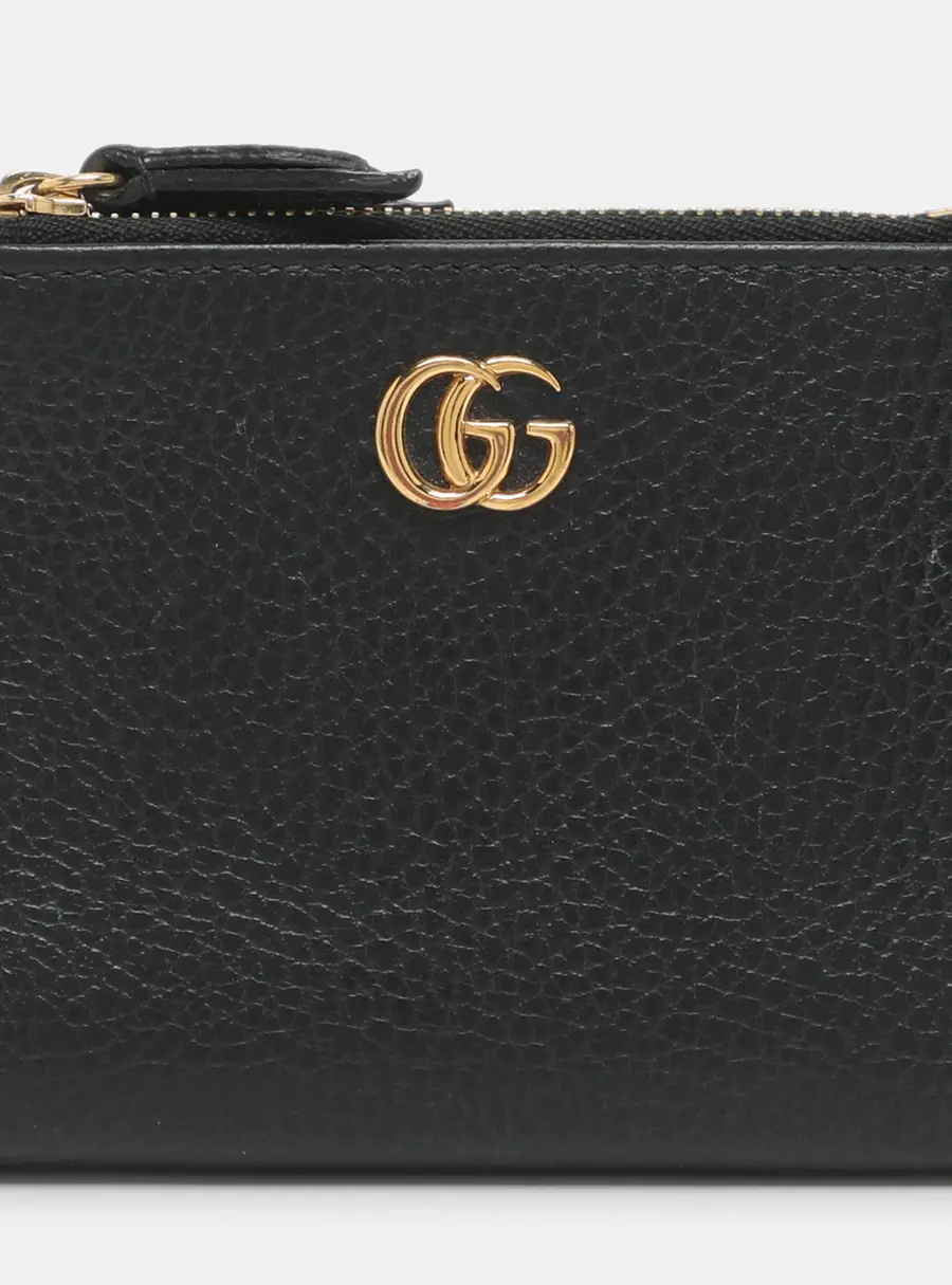 Gucci GG Marmont Black Leather Bifold Wallet