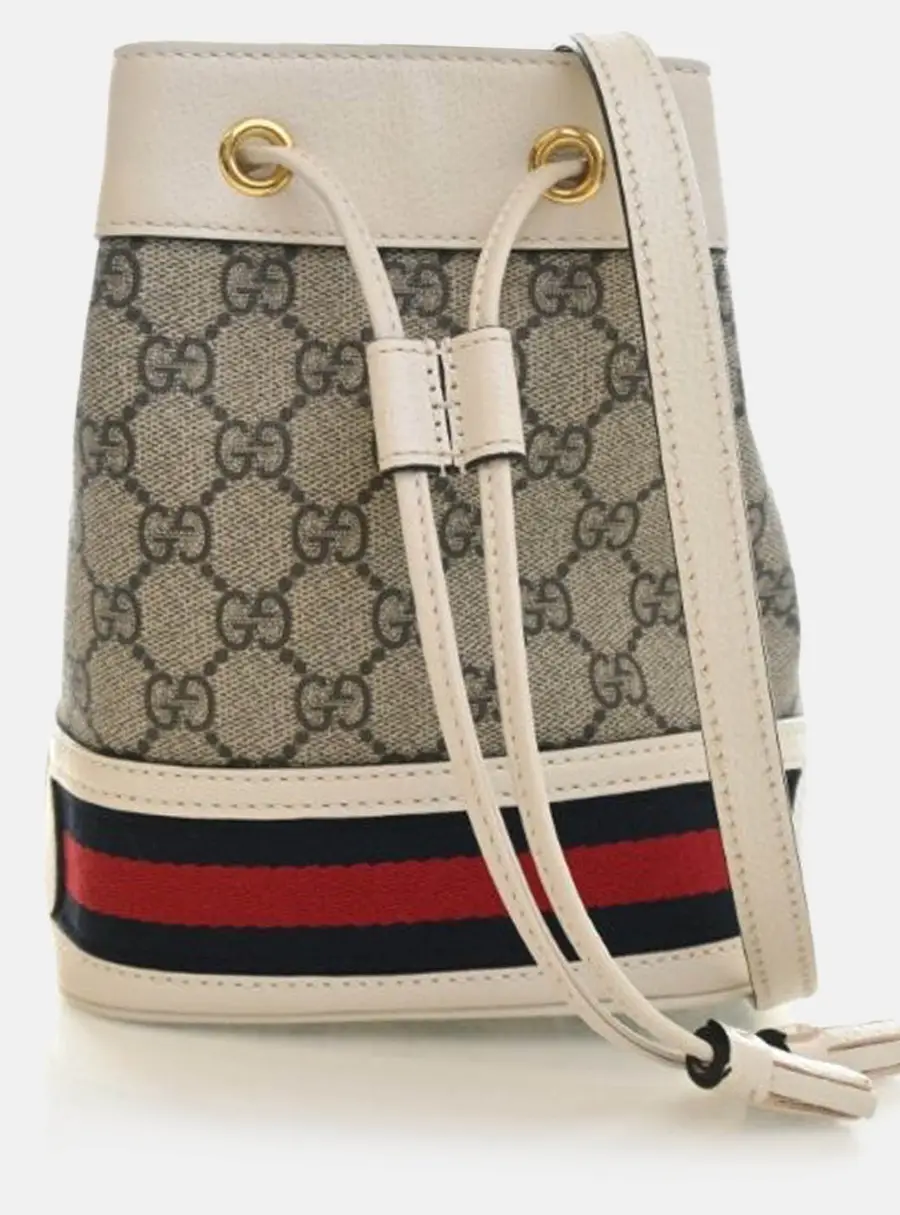 Gucci Mini GG Supreme Ophidia Bucket Bag