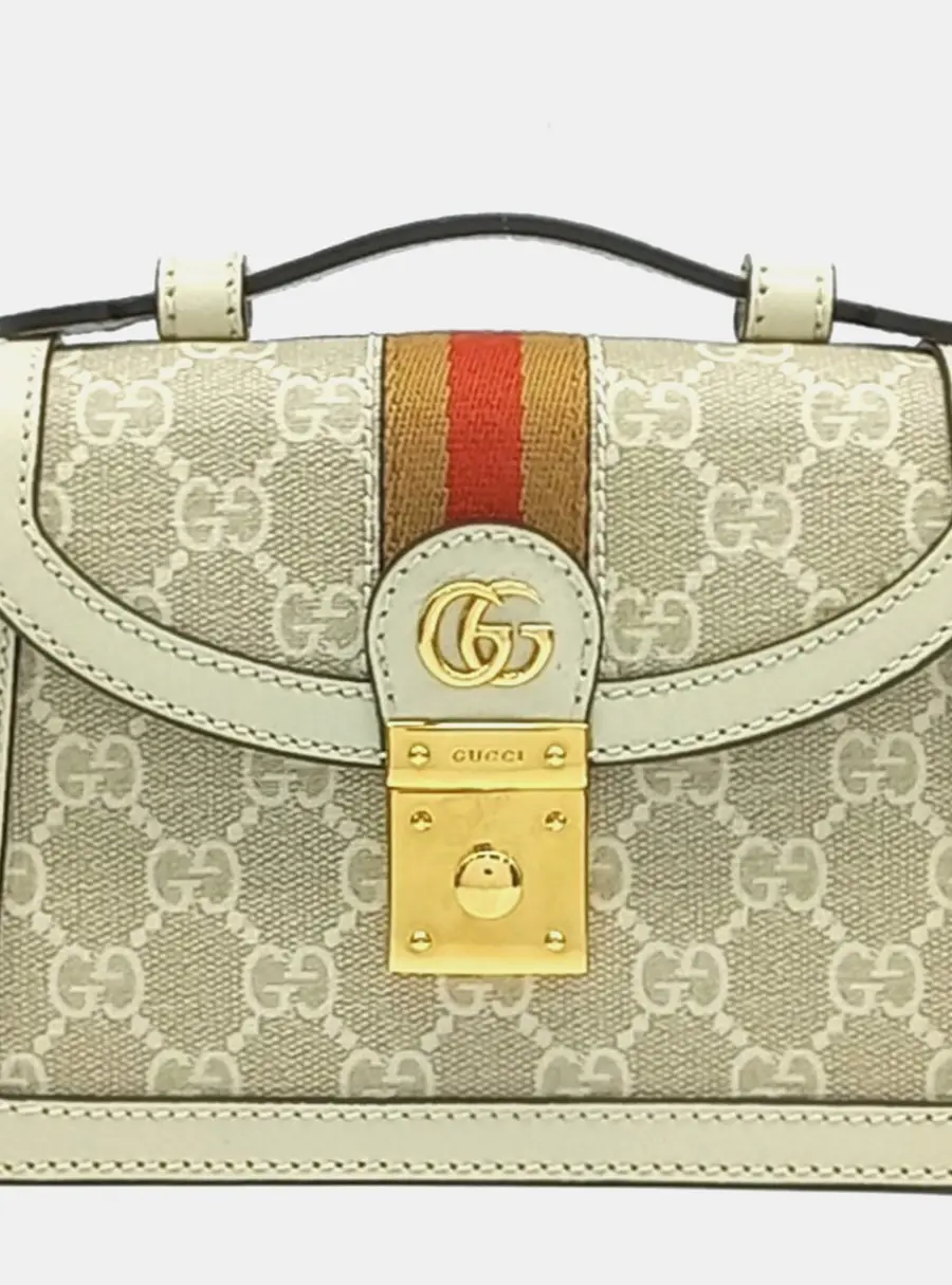 Gucci Multicolor PVC Ophidia GG Mini Shoulder Bag