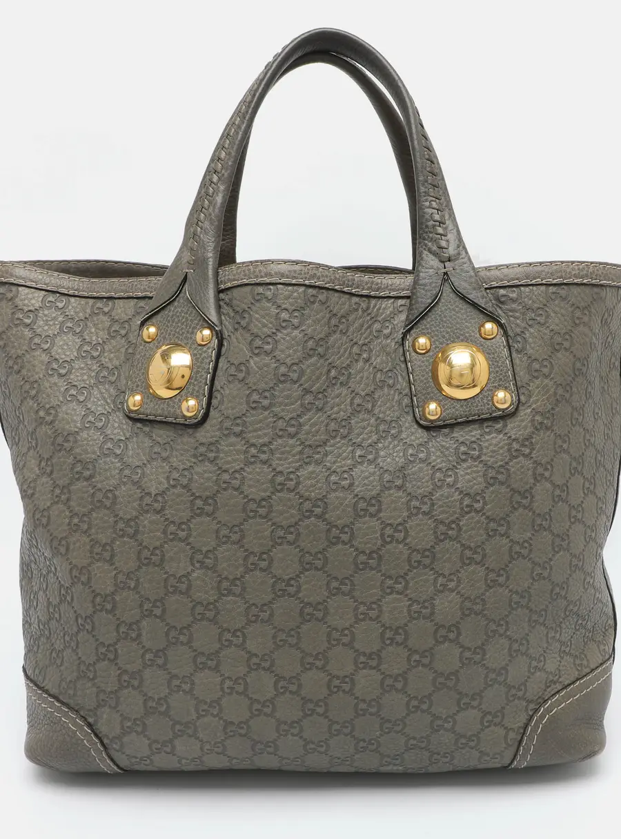Gucci Sunset Large Grey Guccissima Leather Tote