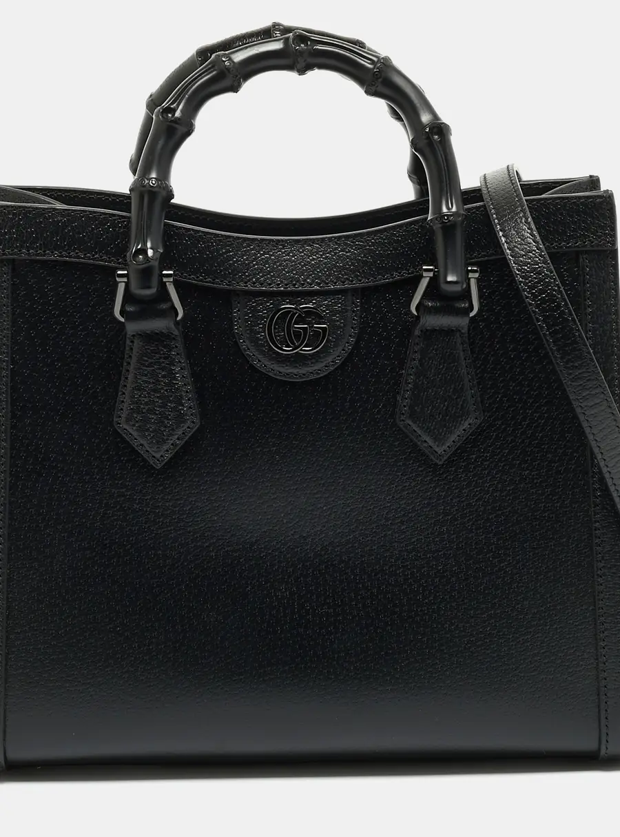 Gucci Diana Small Black Leather Tote