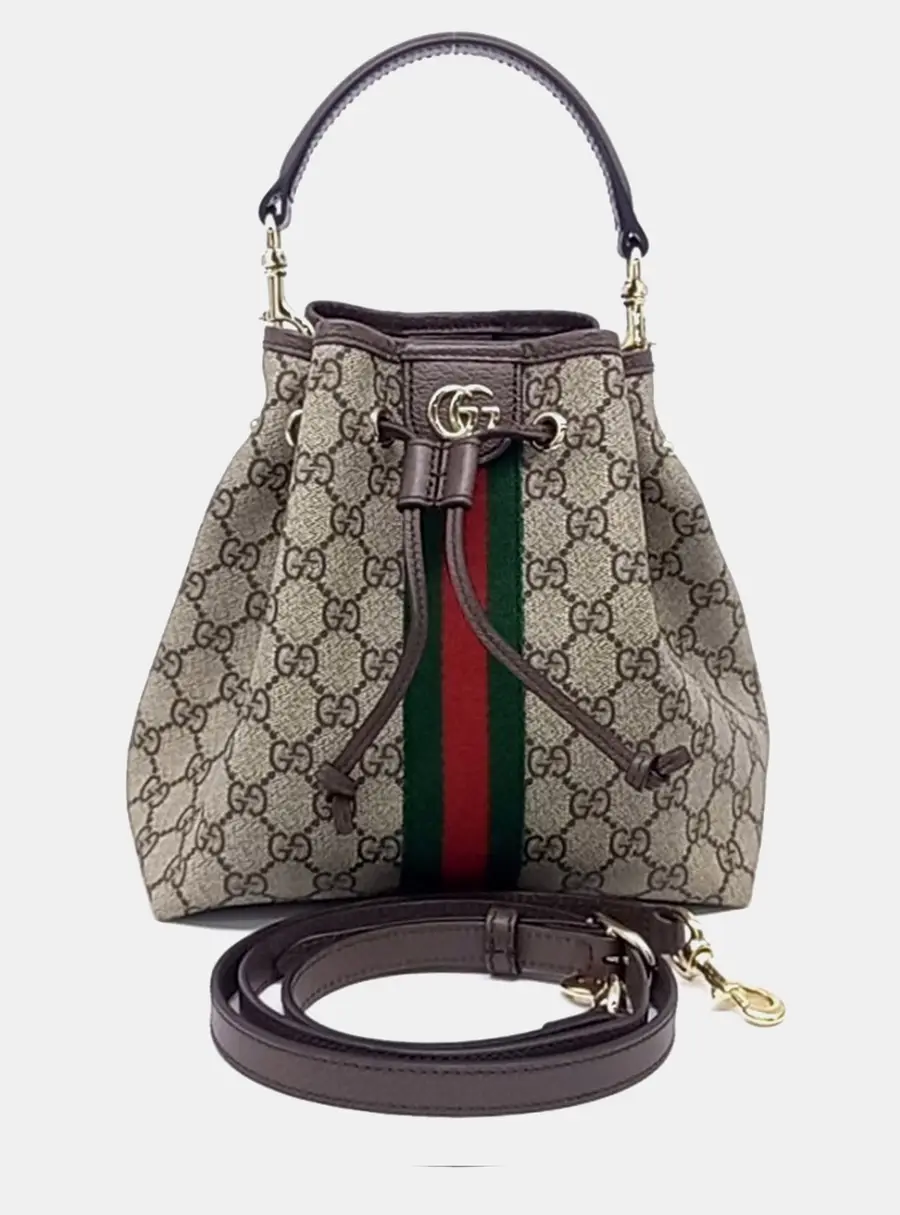 Gucci Multicolor PVC Ophidia Small Bucket Bag