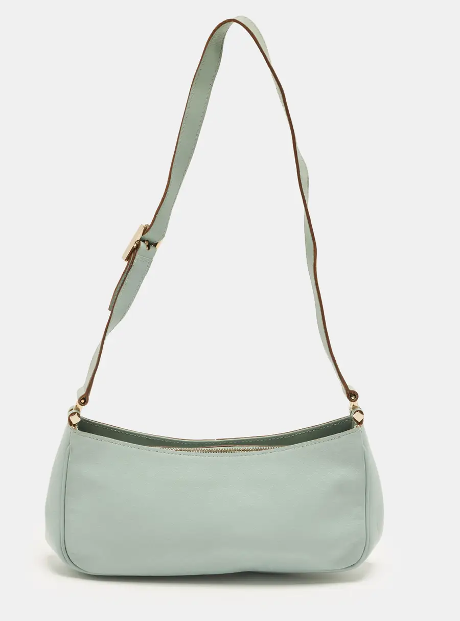Gucci Light Blue Microguccissima Leather Pochette Bag