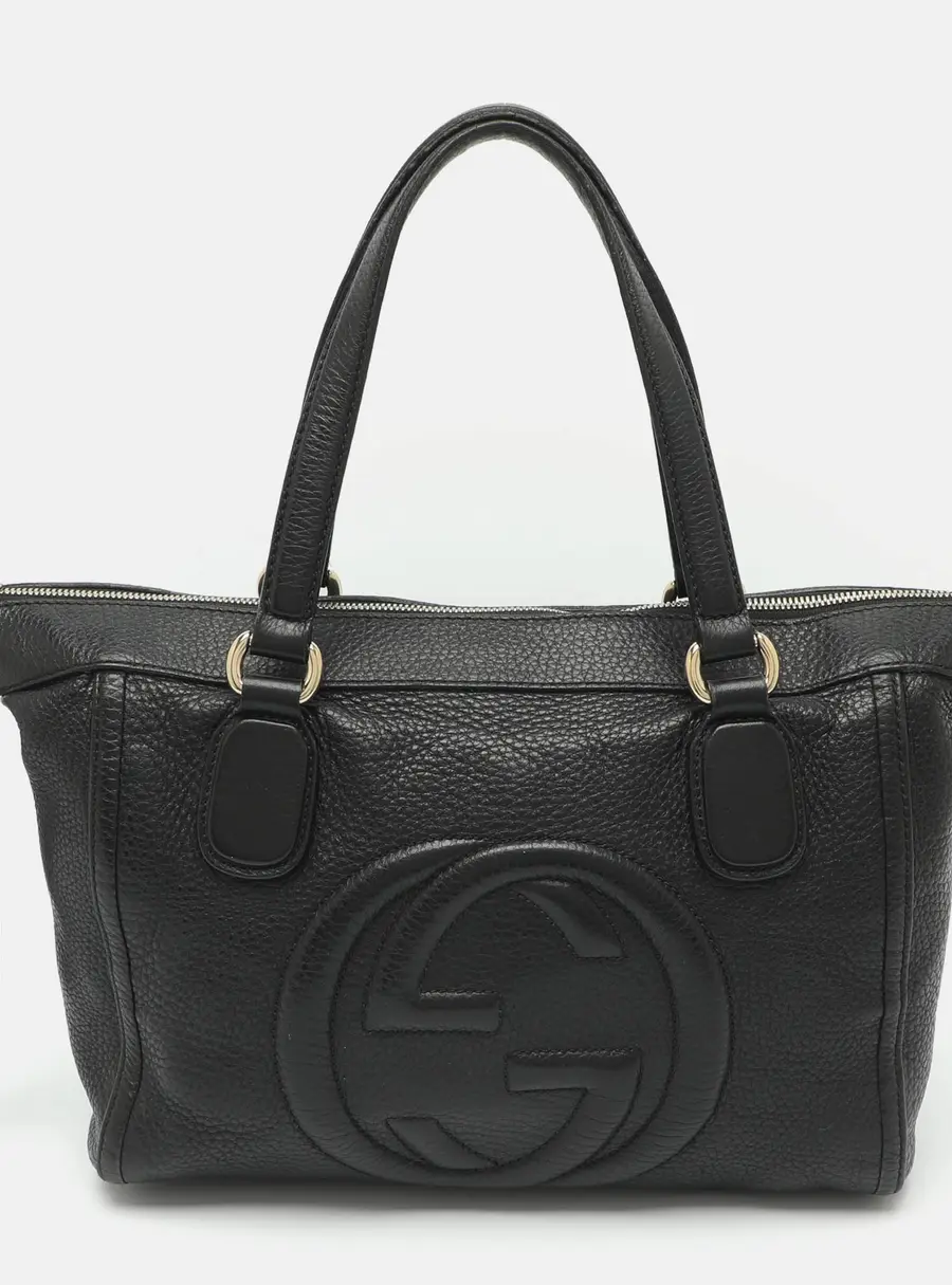 Gucci Soho Working Black Leather Tote
