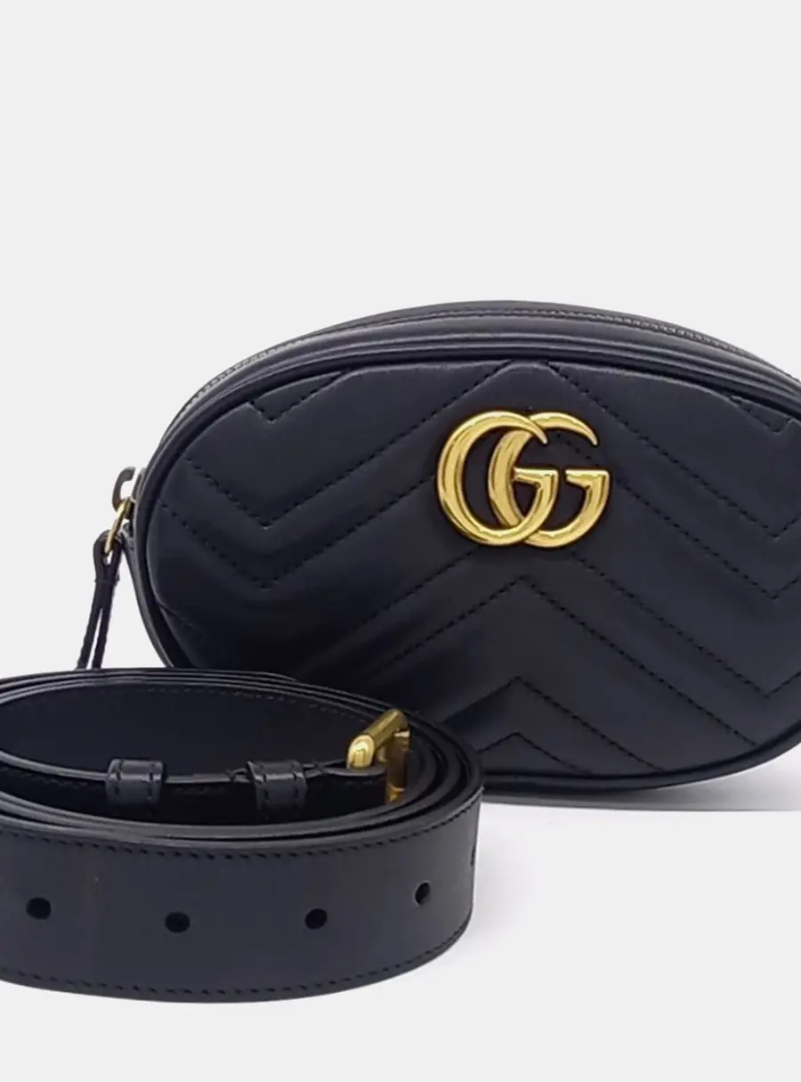 Gucci GG Marmont Matelass&eacute; Belt Bag (476434)