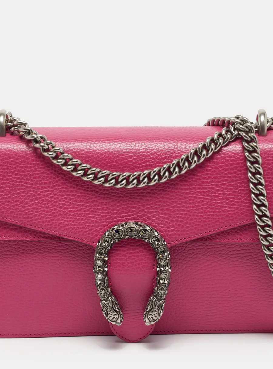 Gucci Dionysus Medium Pink Leather Chain Shoulder Bag