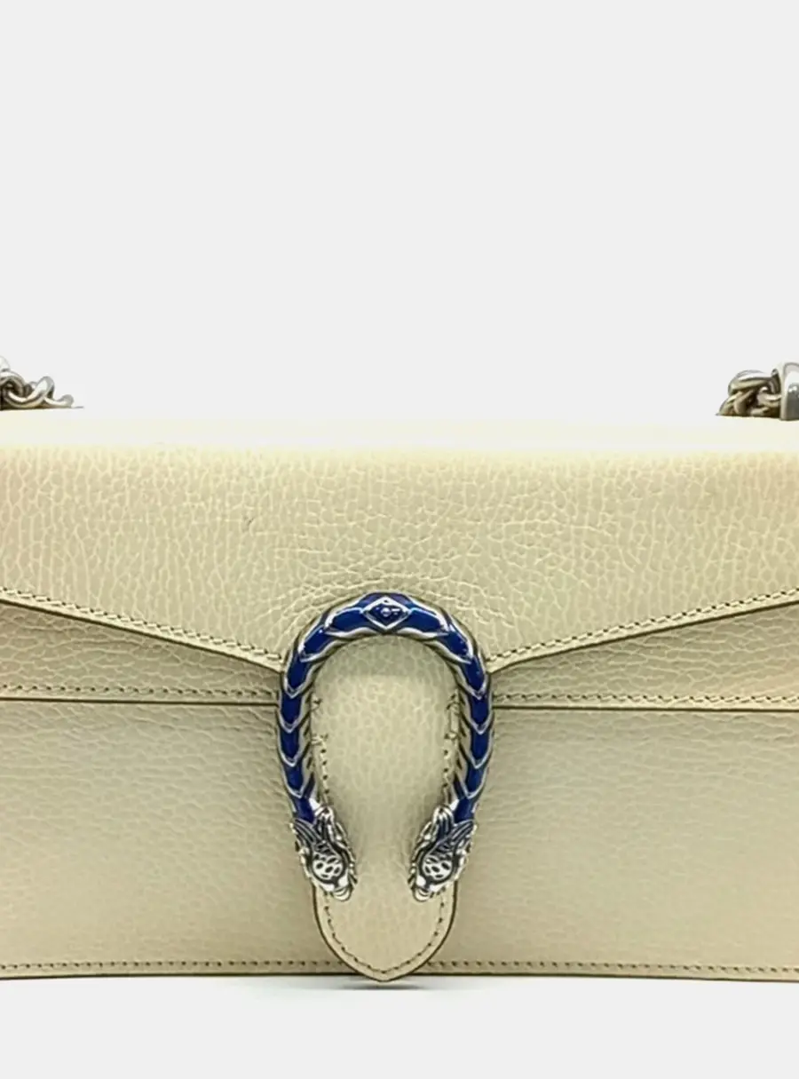 Gucci Dionysus Cream Leather Chain Shoulder Bag (499623)