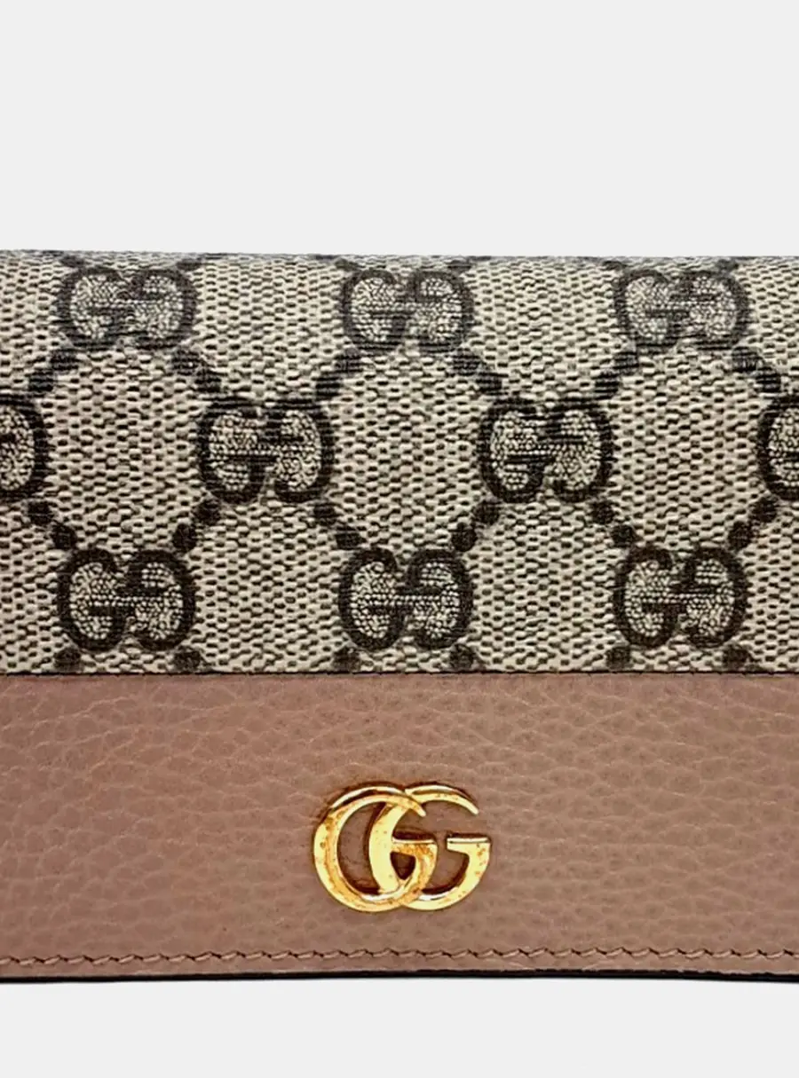 Gucci Multicolor Fabric Marmont Card Holder