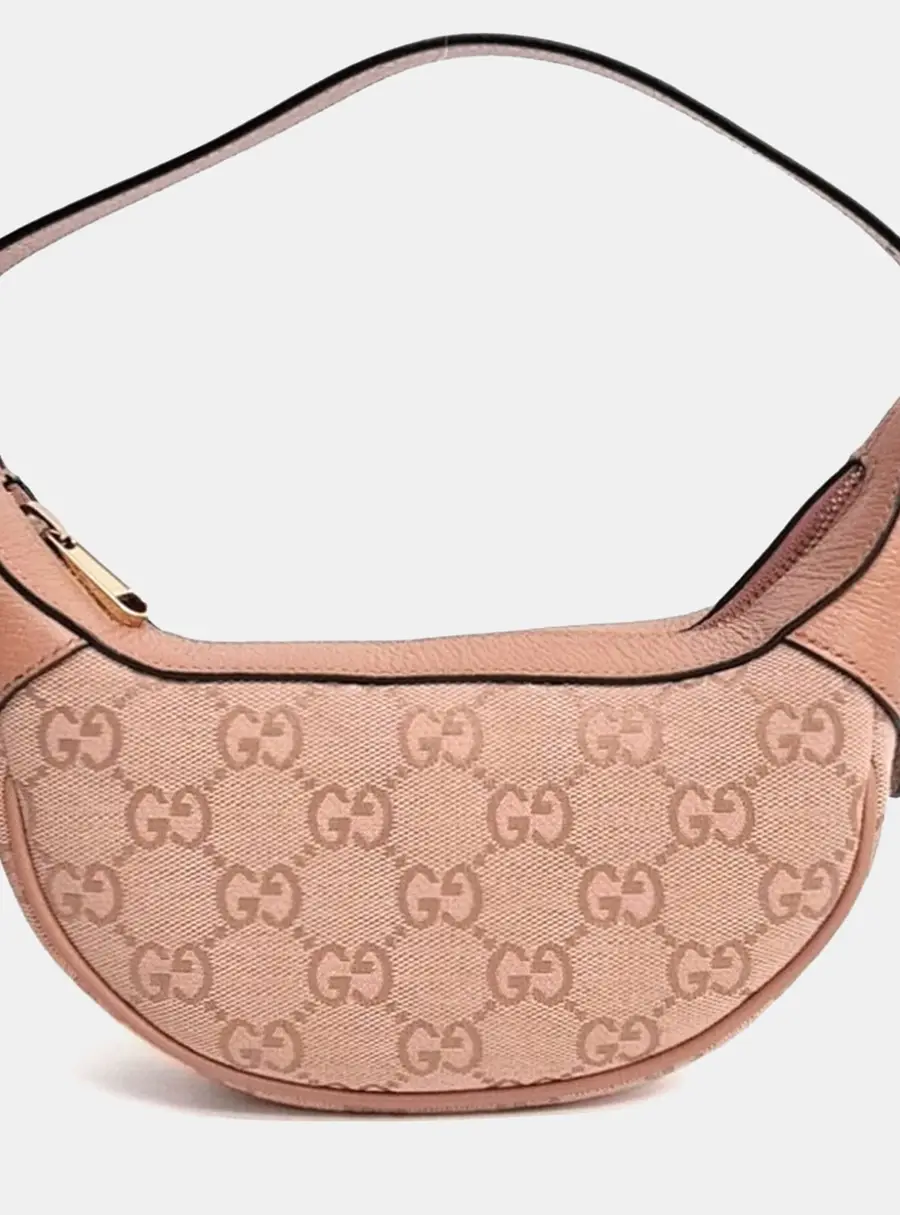 Gucci Pink Fabric Ophidia Hobo Bag