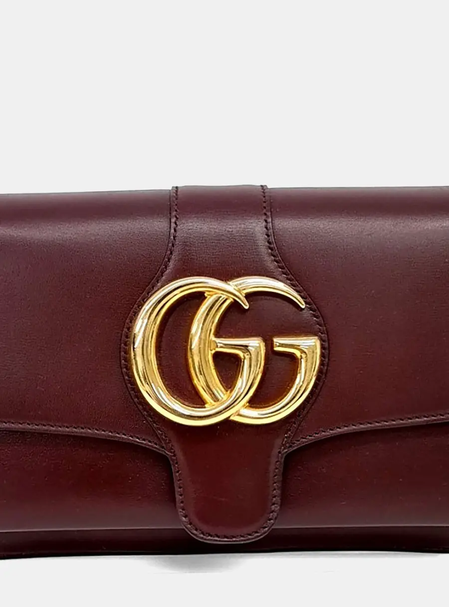 Gucci Burgundy Leather Ally Shoulder Bag Small (550129)