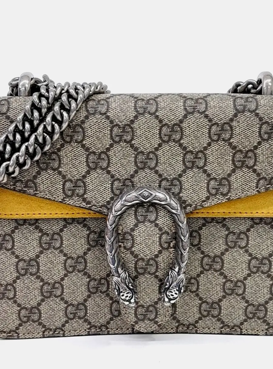 Gucci Beige PVC Dionysus Shoulder and Crossbody Bag (421970)
