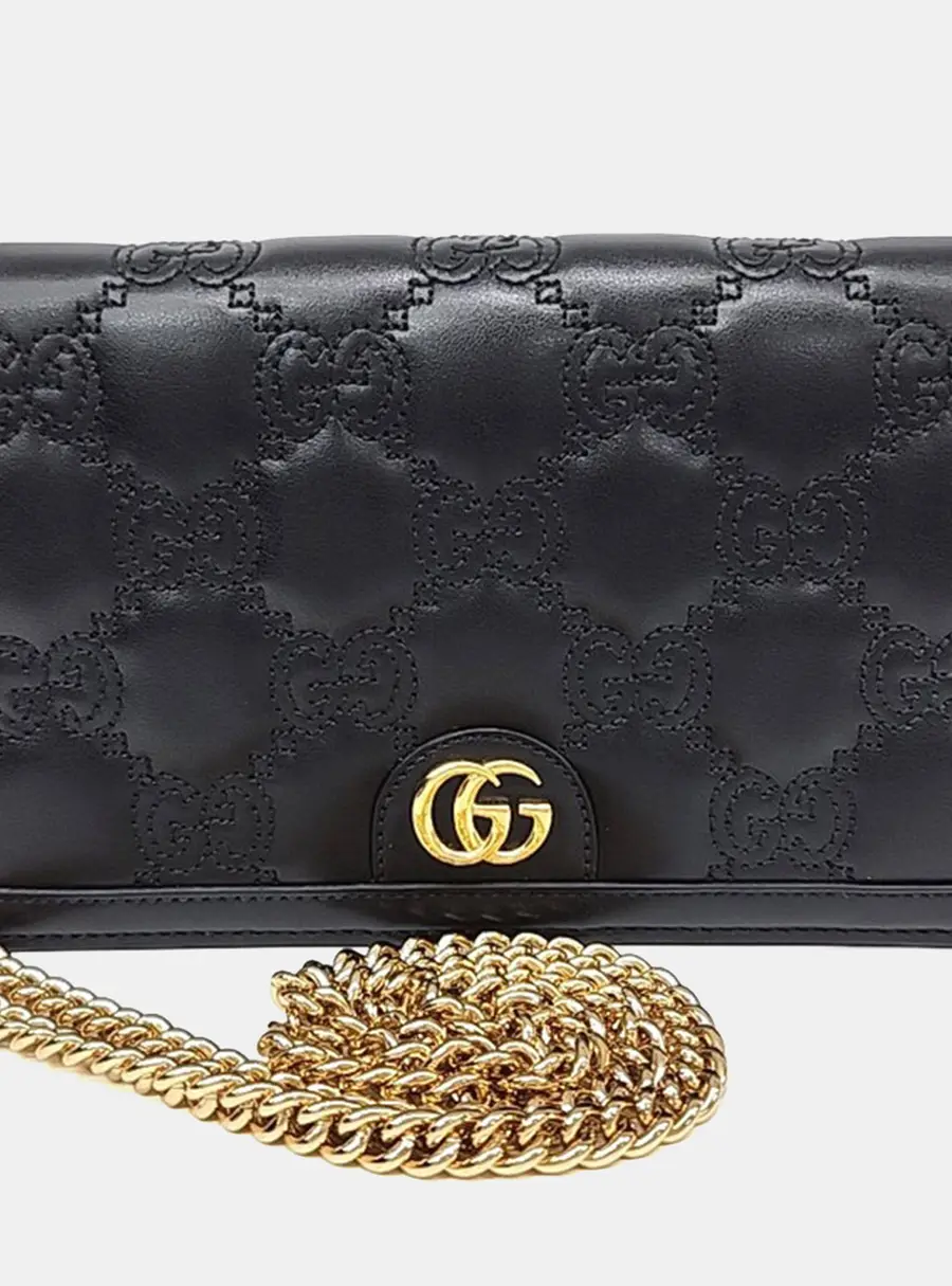 Gucci Matelass&eacute; Mini Chain Crossbody Bag (723787)