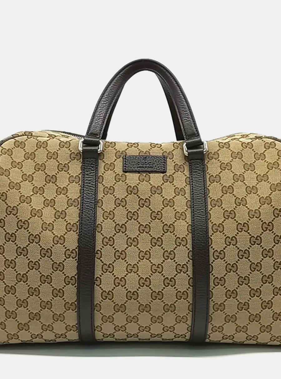 Gucci Multicolor Fabric Jacquard Boston Bag