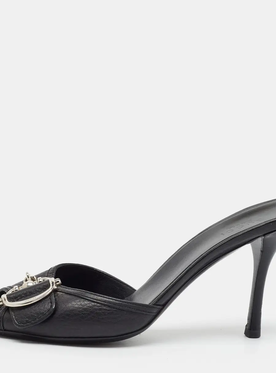 Gucci Horsebit Size 37.5 Brown Leather Mules