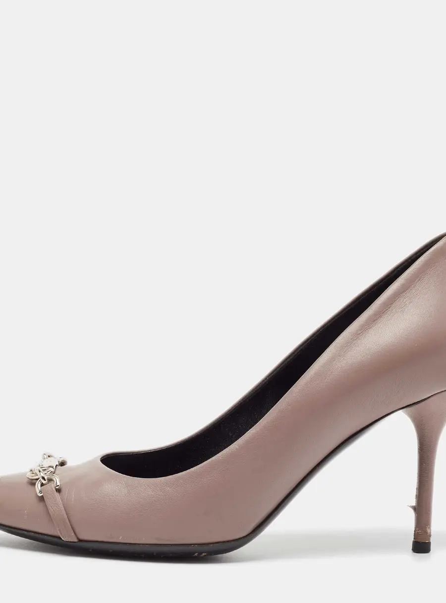 Gucci Purple Leather Molaita Pumps Size 37
