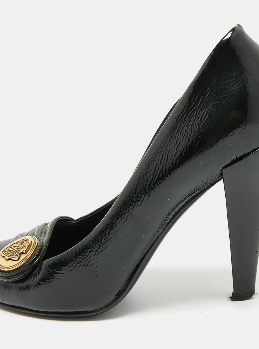 Gucci Black Patent Leather Hysteria Pumps Size 38