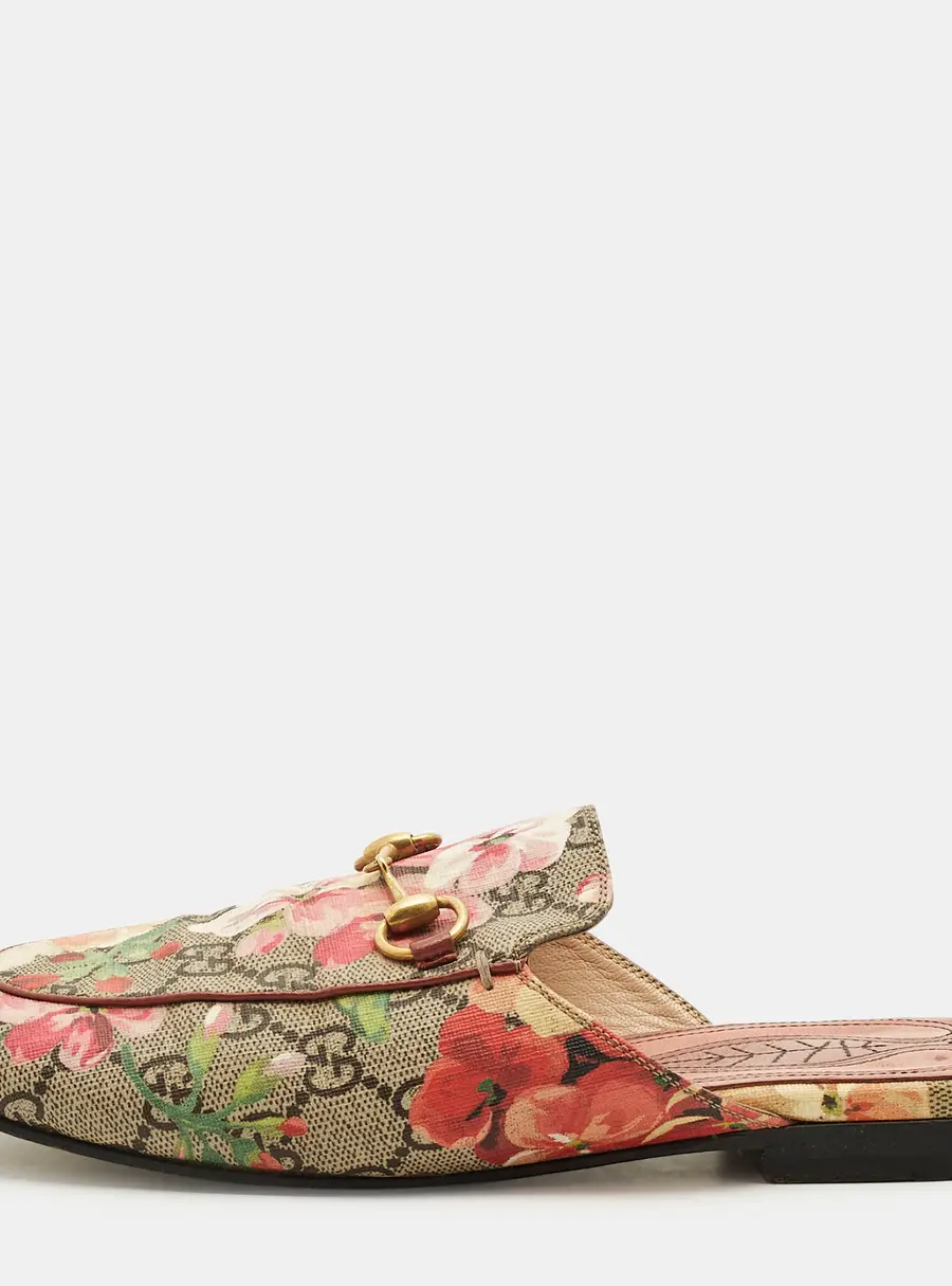Gucci Princetown Size 36 Multicolor  GG Supreme Canvas Mules