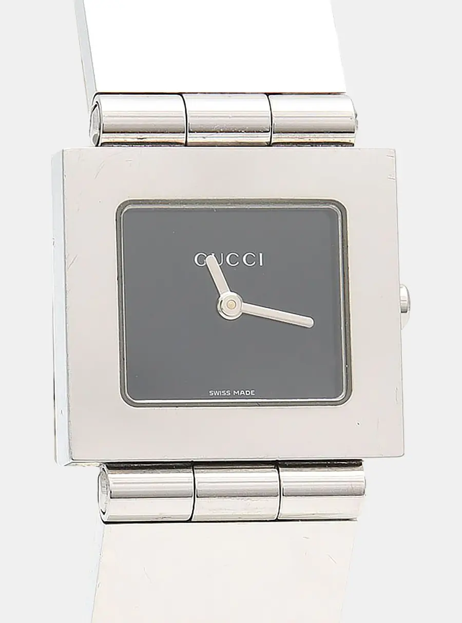 Gucci 600J Black Stainless Steel Quartz Women Wristwatch 25mm