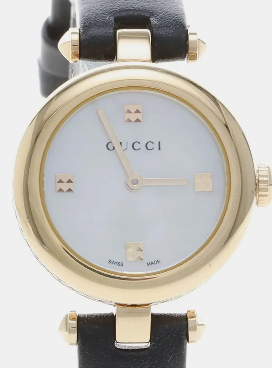 Gucci Diamantissima 141.5 Quartz Gold-Plated Women's Wristwatch 27 mm