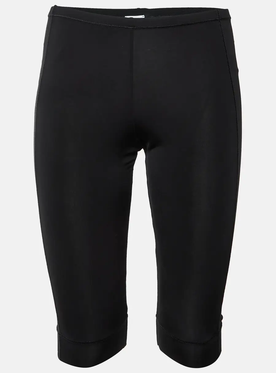 Ganni Black Jersey Shaper Shorts M