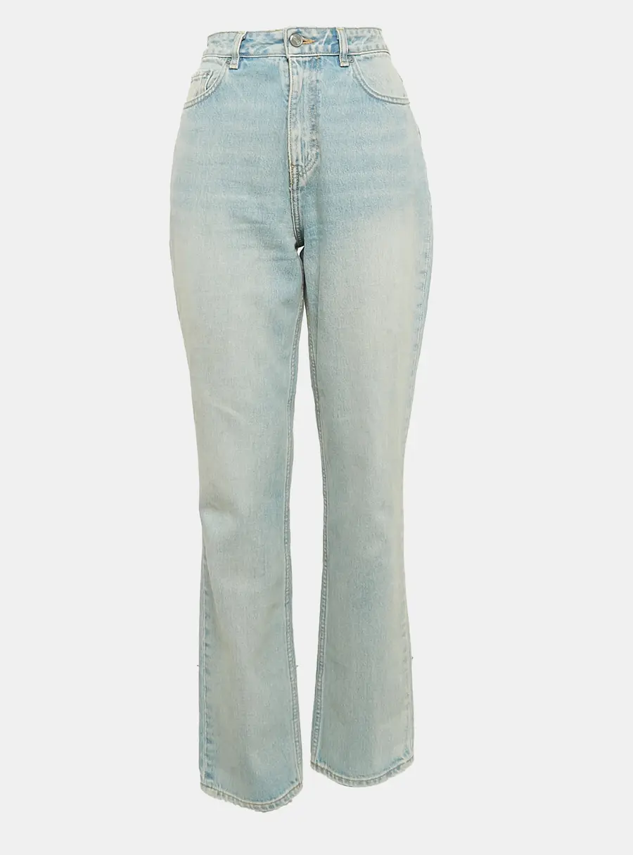 Ganni Light Blue Denim Straight Leg Jeans M Waist 29"