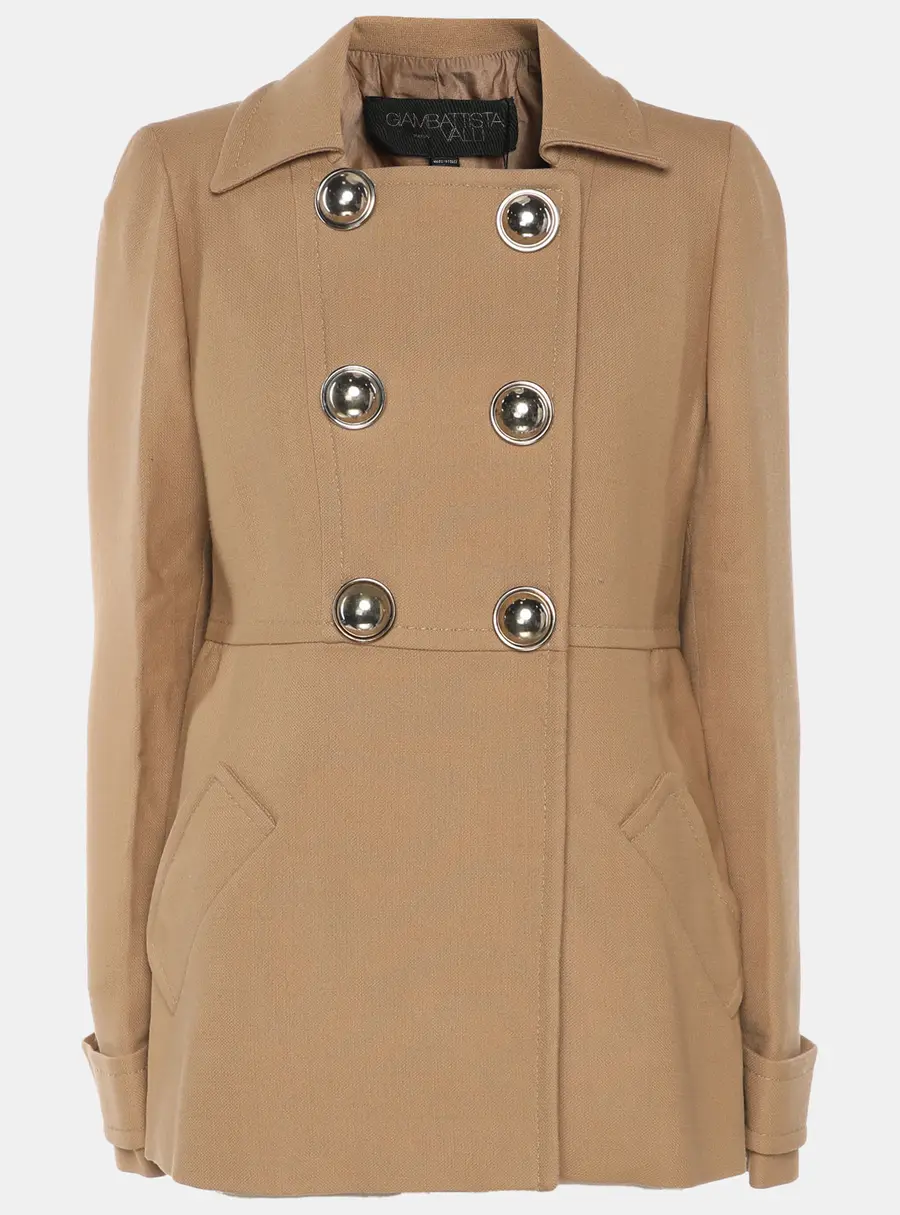 Giambattista Valli Brown Wool Coat M