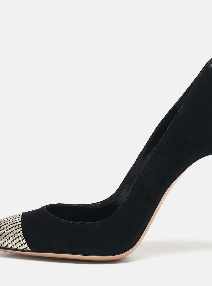 Gianvito Rossi Black Suede Camnero Nero Pumps Size 37