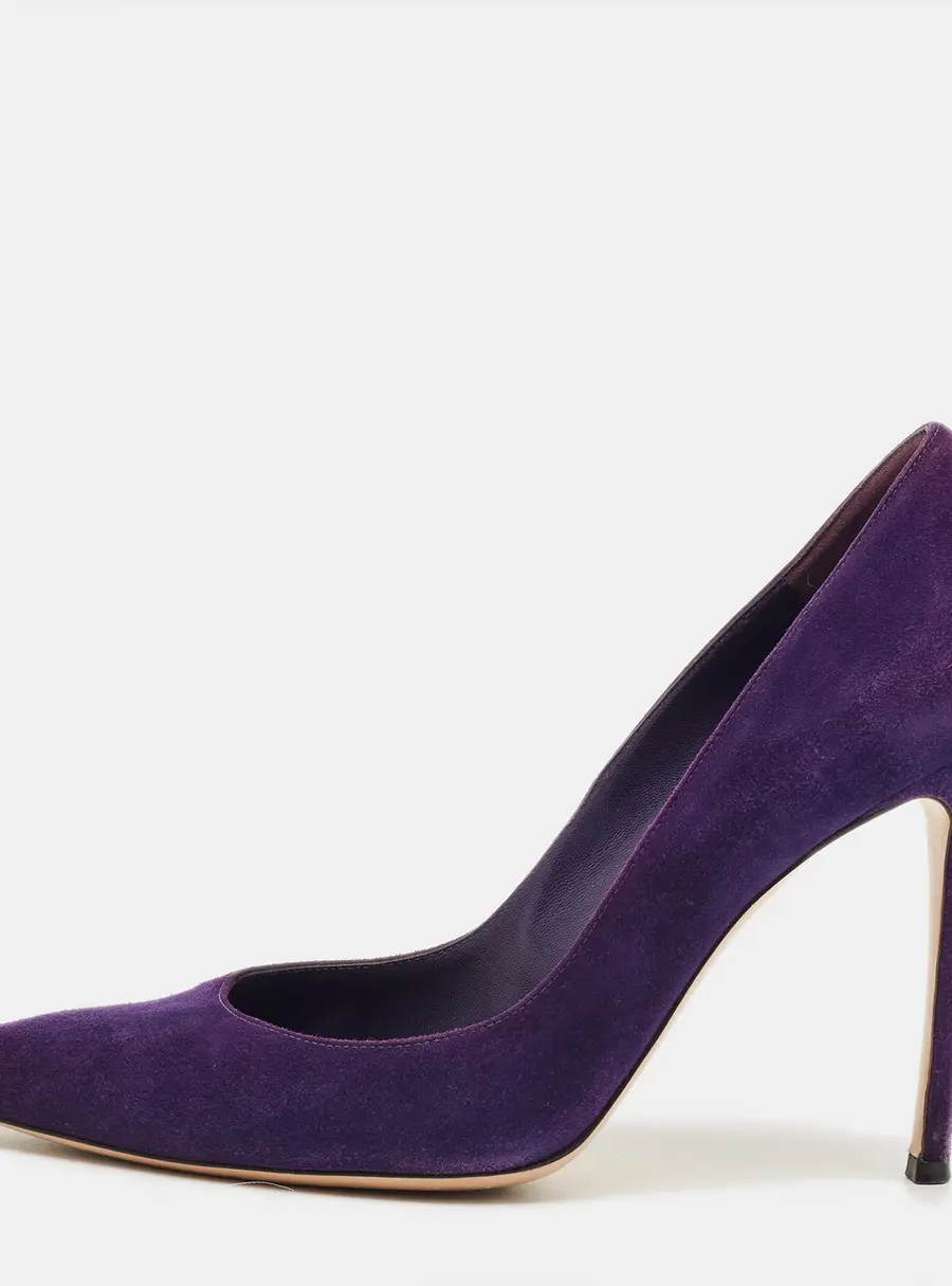 Gianvito Rossi Purple Suede Gianvito 105 Pumps Size 40.5