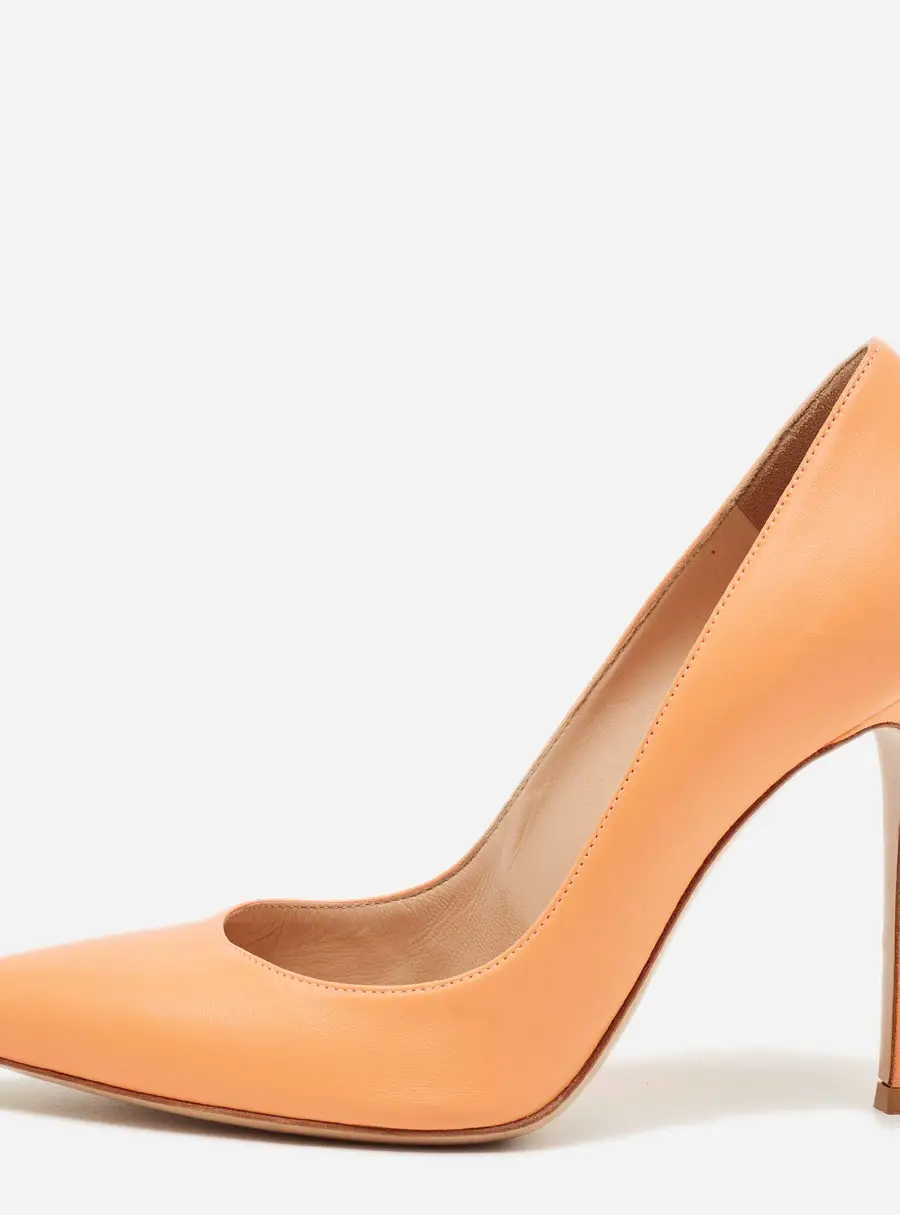 Gianvito Rossi Gianvito 105 Size 39 Orange Leather Pumps