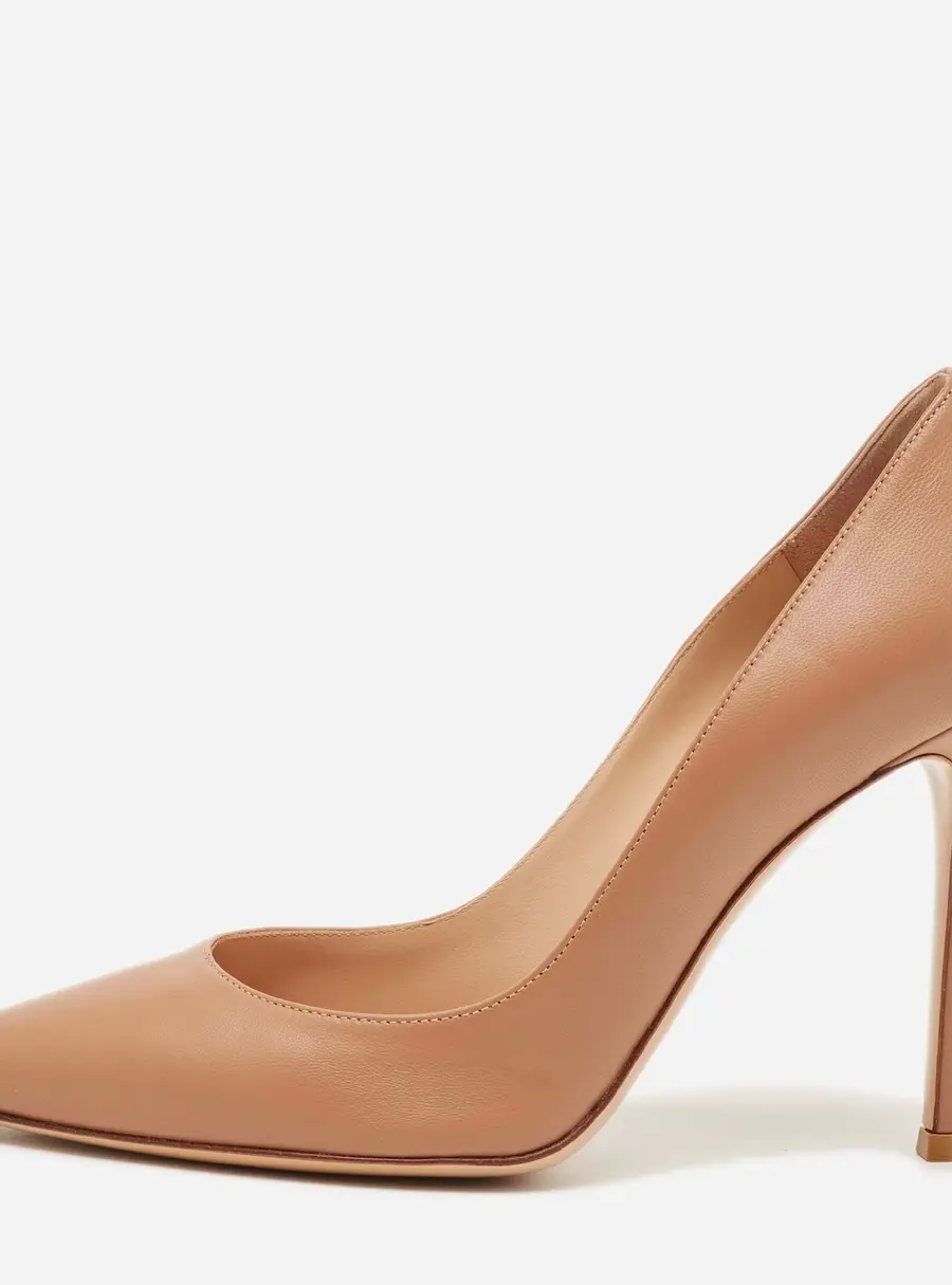 Gianvito Rossi Gianvito 105 Size 38.5 Beige Leather Pumps
