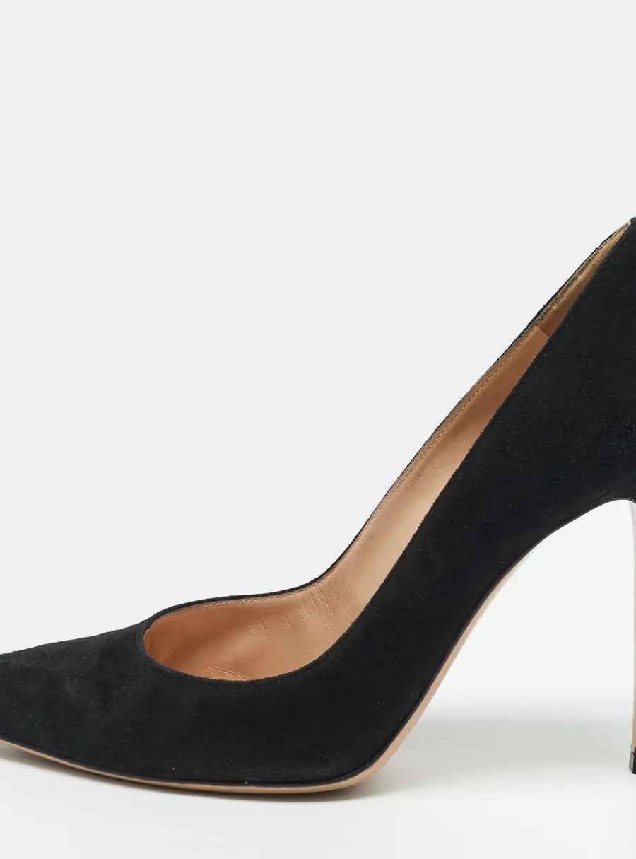 Gianvito Rossi Gianvito 105 Size 40.5 Black Suede Pointed Toe Pumps