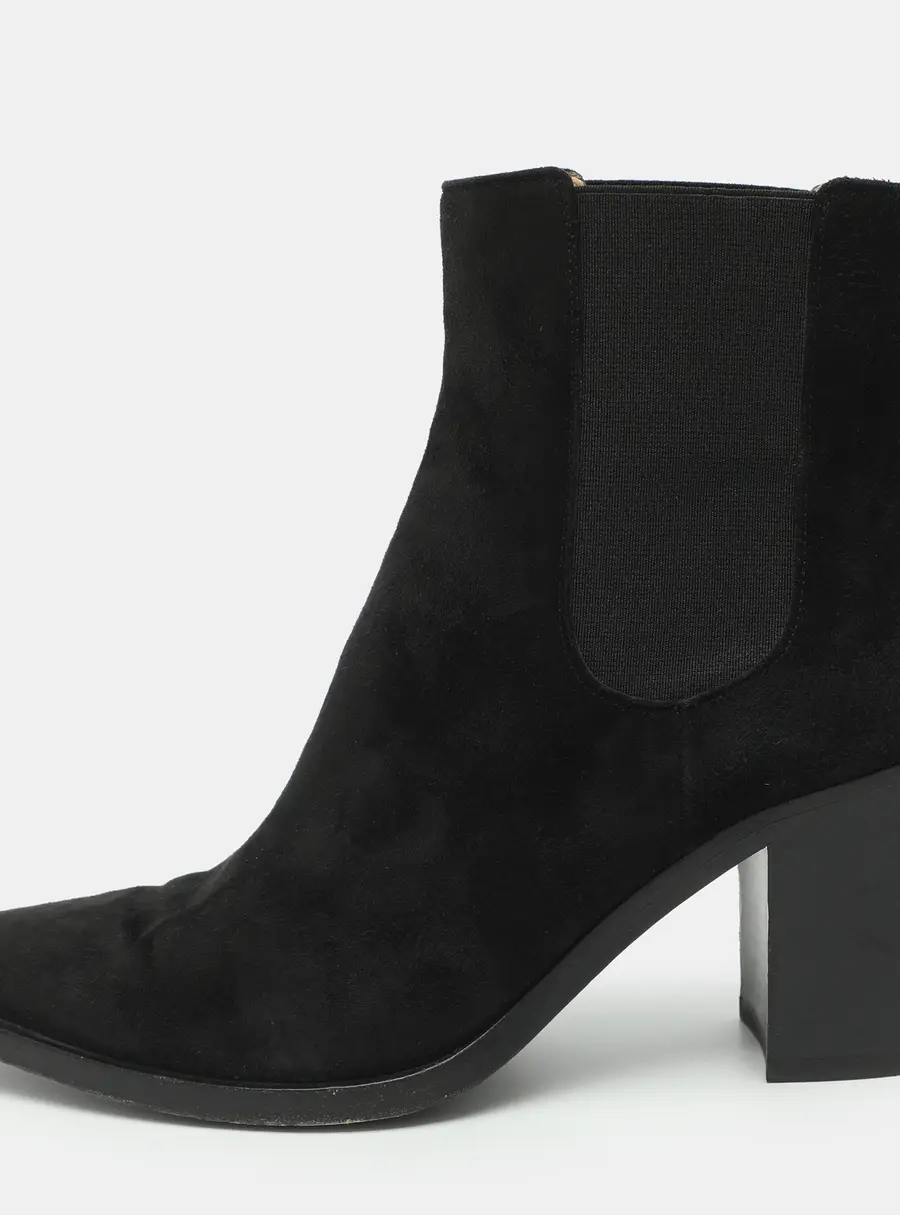 Gianvito Rossi Size 39 Black Suede Ankle Length Boots