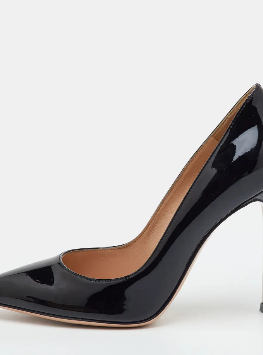 Gianvito Rossi Gianvito 105 Size 36.5 Black Patent Leather Pumps