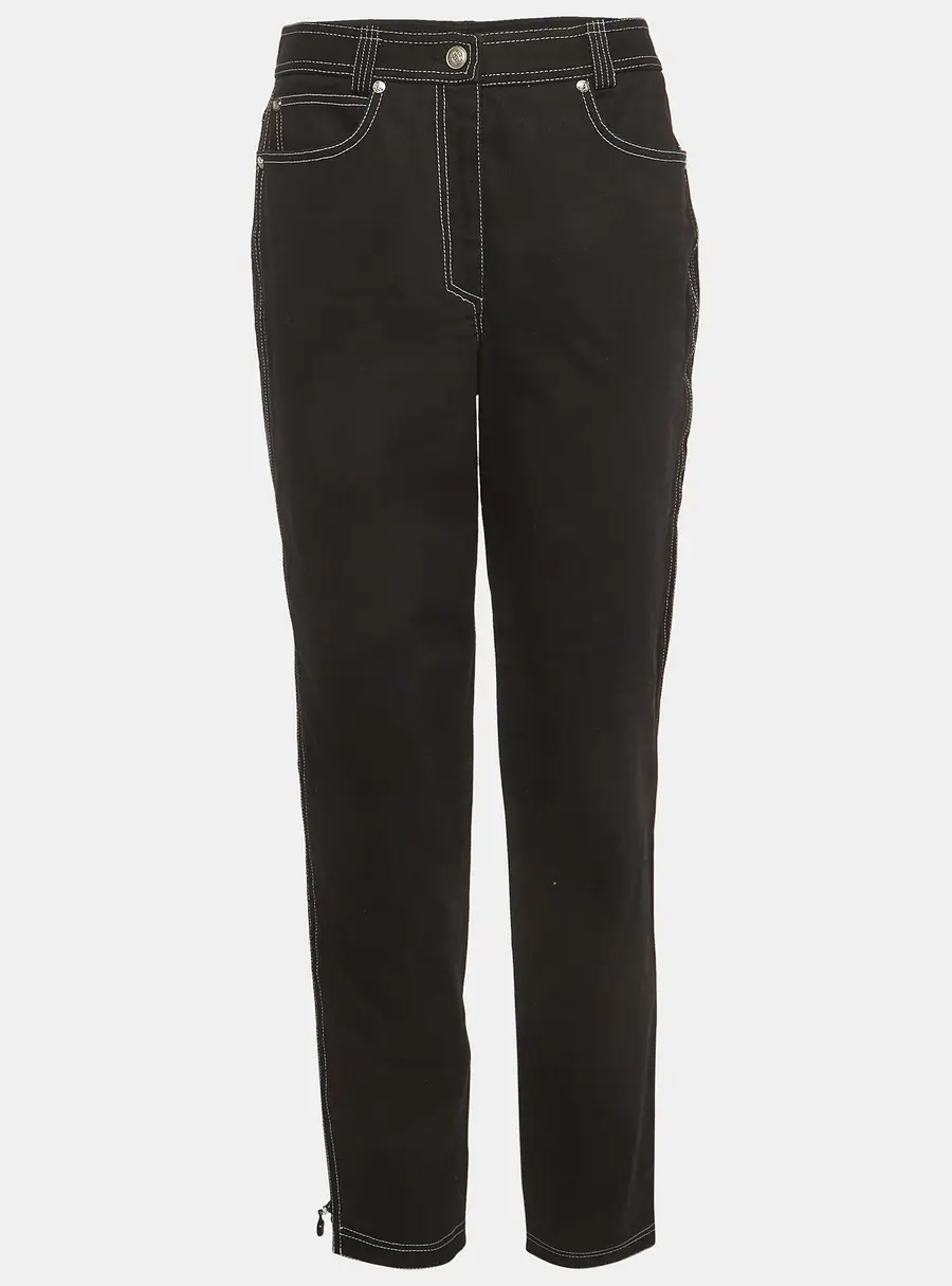 Gianni Versace Black Denim Straight Fit Jeans XL/Waist 29.5