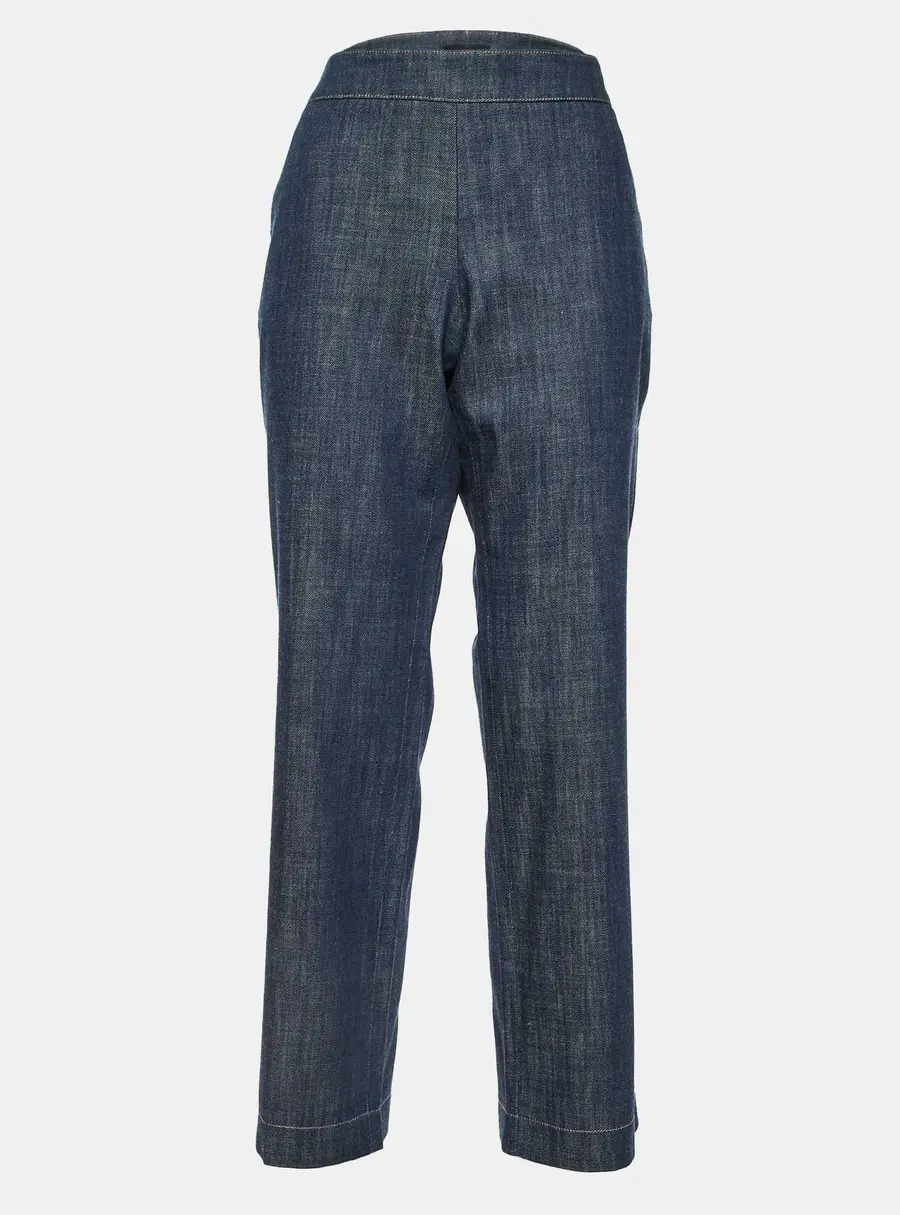 Giorgio Armani Dark Blue Denim Straight Fit Jeans L/Waist 34"