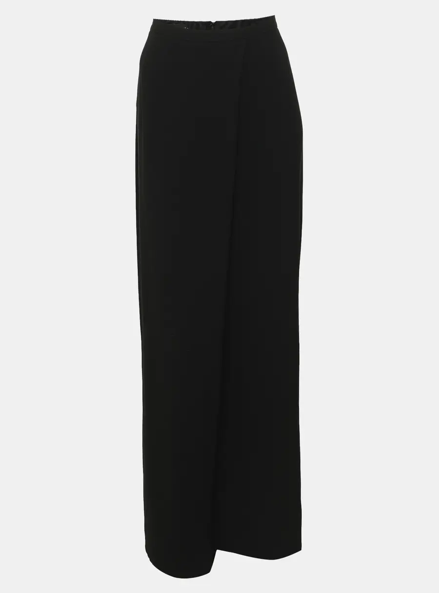Giorgio Armani Black Crepe Maxi Skirt S