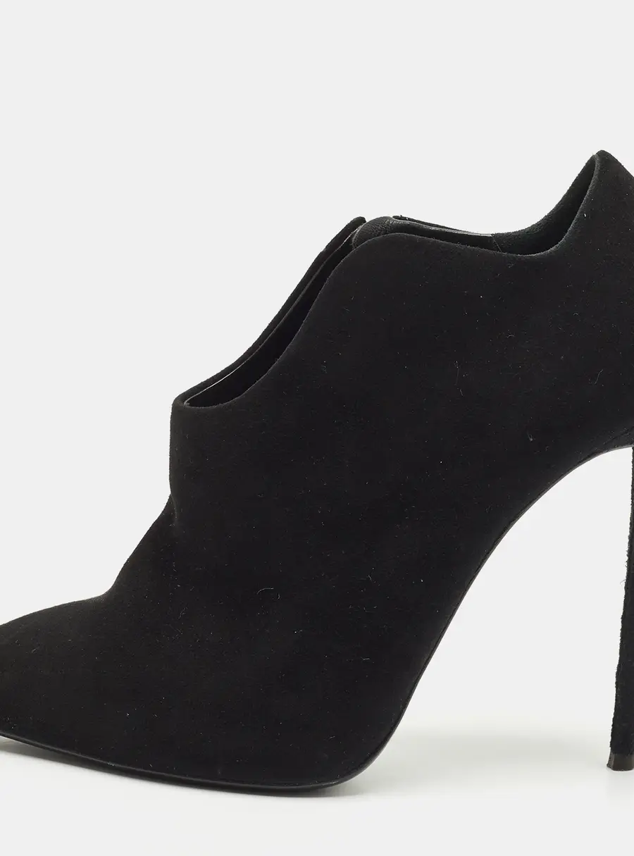Giuseppe Zanotti Black Suede Pointed Toe Booties Size 36